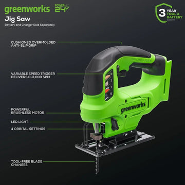 24V Brushless Jig Saw (Tool Only)