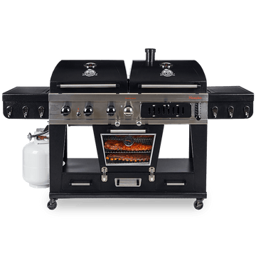 Pit Boss Memphis 1.0 Ultimate Combo Smoking BBQ Grill with Cover + Regulator
